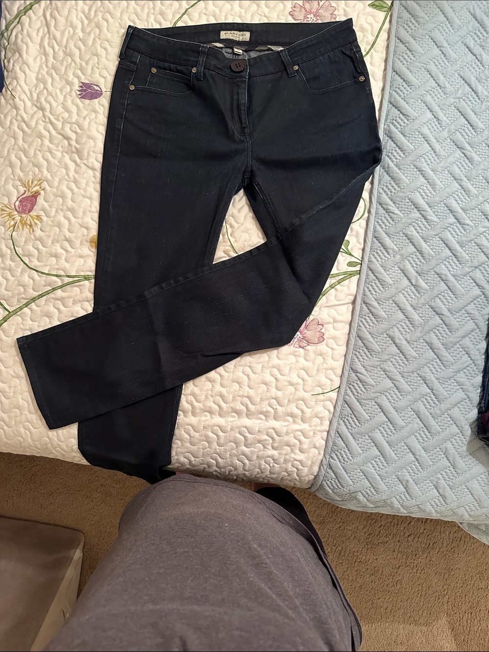 Burberry of London Dark Navy Stretch Jeans NEW